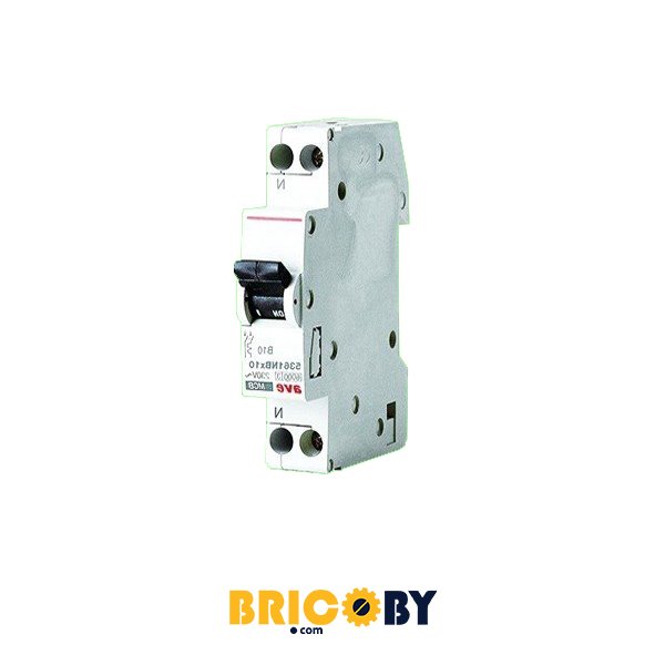 Bricoby.com - DISJONCTEUR MODULAIRE 1P+N 10A SOMEF