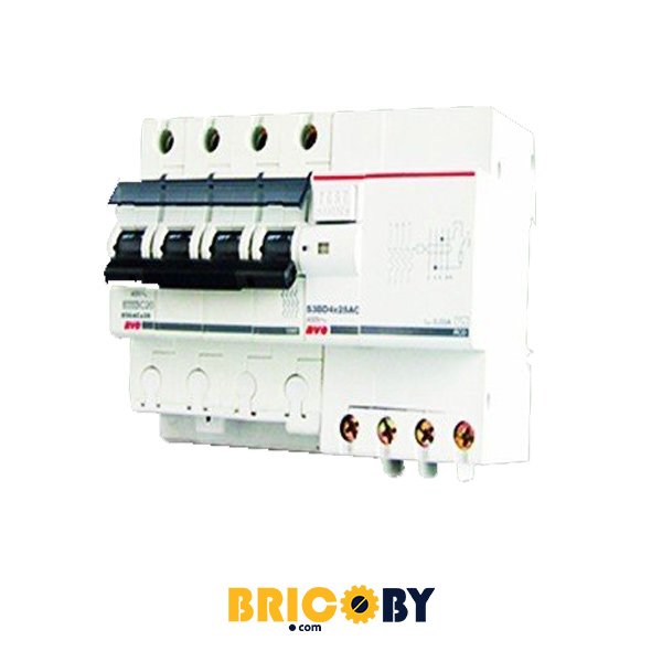 Bricoby.com - DISJONCTEUR DIFFERENTIEL 4POLES 10A 300MA SOMEF