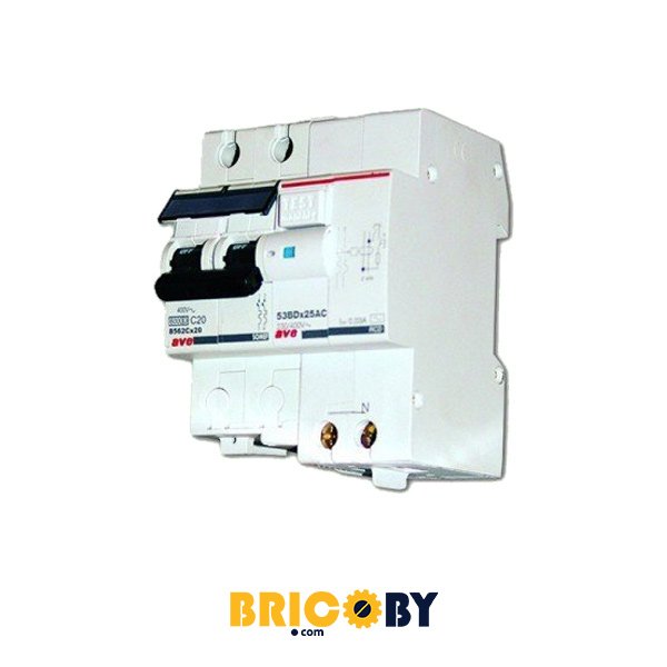 Bricoby.com - DISJONCTEUR DIFFERENTIEL 2POLES 16A 30MA SOMEF