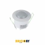 Bricoby.com - DETECTEUR DE MOUVEMENT INFRAROUGE ENCASTRE 360° IP20 ST40 BLANC EKOLED