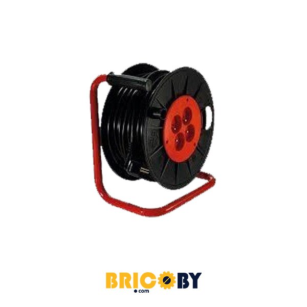 ENROULEUR A PLATINE 25M 4 PRISES 3G1.5 STIEL