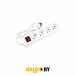 Bricoby.com - BLOC MULTIPRISE 4 PRISES 2P+T AVEC INTERRUPTEUR STIEL - Tunisie