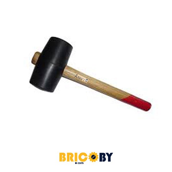 WWW.BRICOBY.COM MAILLET CAOUTCHOUC 600G ABRICOT