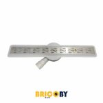 WWW.BRICOBY.COM CANIVEAU DOUCHE 60CM INOX CARTHAGE 360° AYADI