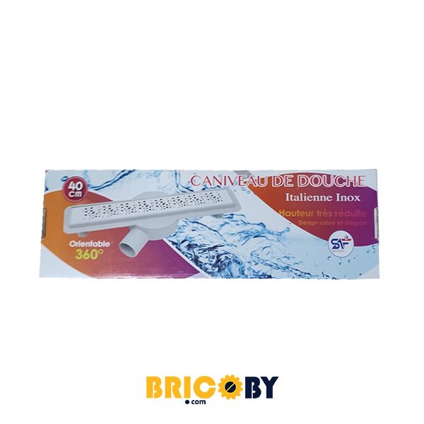 CANIVEAU DOUCHE 40CM INOX CARTHAGE