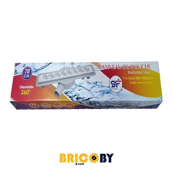 CANIVEAU DOUCHE 70CM INOX CARTAGE 360° AYADI