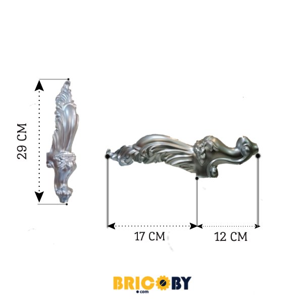 PIED DE COFFRET ARGENT GT