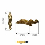 PIED DE COFFRET DOREE MAT GT
