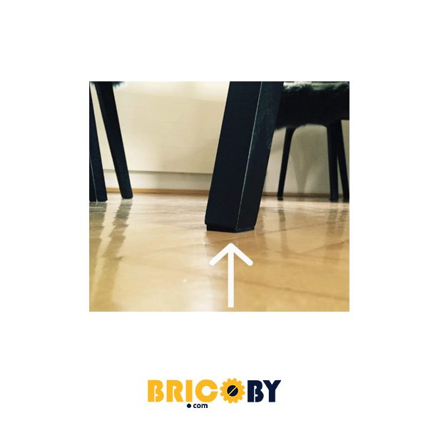 PATIN ADHÉSIF FEUTRE NOIR CARREE GM