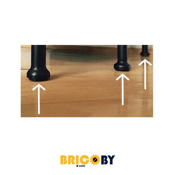 PATIN ADHÉSIF FEUTRE NOIR CARRE PM