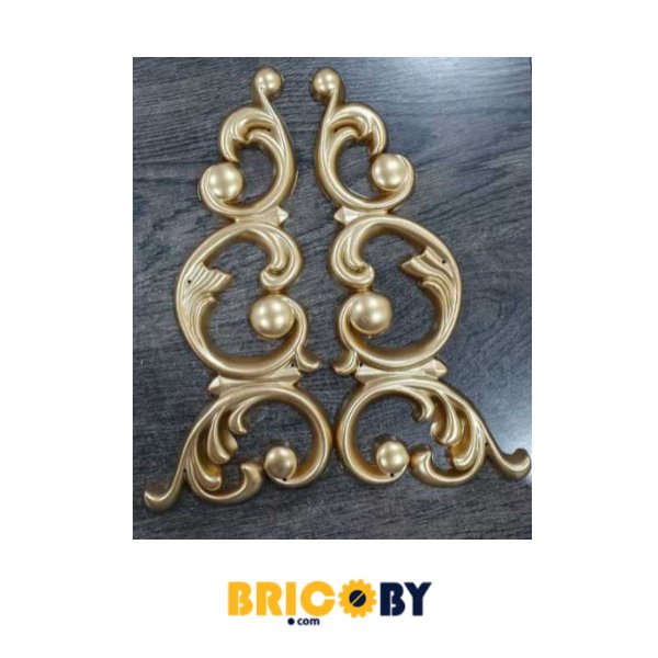 MOTIF DÉCORATIF DORÉ "24X11" CM