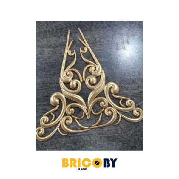 MOTIF DÉCORATIF DORÉ "38,5X17,5"CM