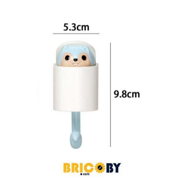 CROCHET ADHÉSIF DÉCORATIF BLEU