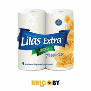 PAPIER TOILETTE DE 4 LILAS